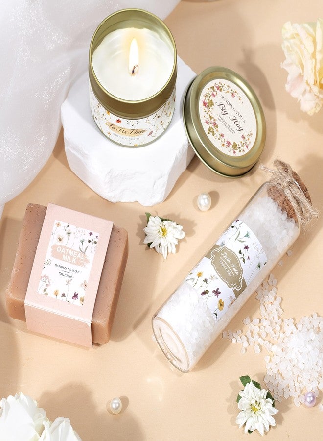 Lepiche Birthday Gifts for Women, Get Well Soon Self Care Package Box, Sending Hug Baskets Thinking of You Inspirational Gift for New Mom Best Friend Birthday (Ivory) - Image 3
